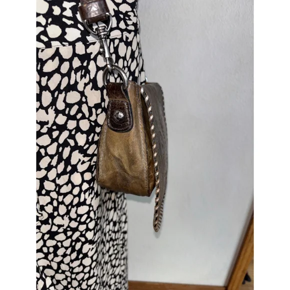 RARE Patricia Nash Boho Western Saddle Bag- Hand Tooled Floral Italian Leather